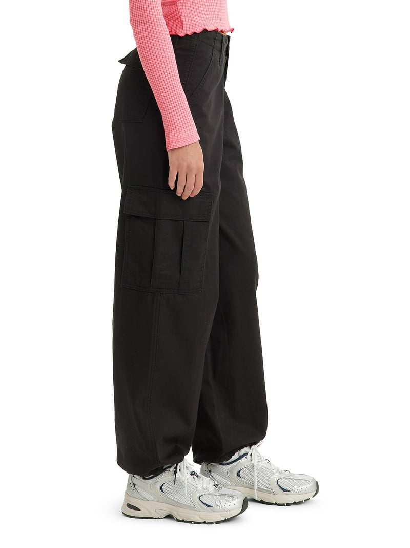 パンツ (LASTNEST)BAGGYLEATHERCARGOPANTS / BLACK Levi's Women's Mid-Rise '94 Baggy Cargo Jeans with