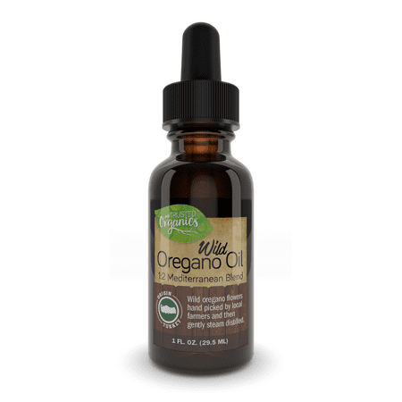 Wild Oregano Oil by Trusted Organics - Crafted from Handpicked Wild Mediterranean Oregano - 1:2 Mediterranean Blend - Great for Colds, Coughs and Sore Throats - Money Back Guarantee! - 1 fl (Best Thing For Sore Throat From Sinus Drainage)