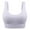 White, variant on Sngxgn Women's Bra Sports Medium High Impact Support Strappy Back Workout Bra Tops Yoga Sports(Purple,M)