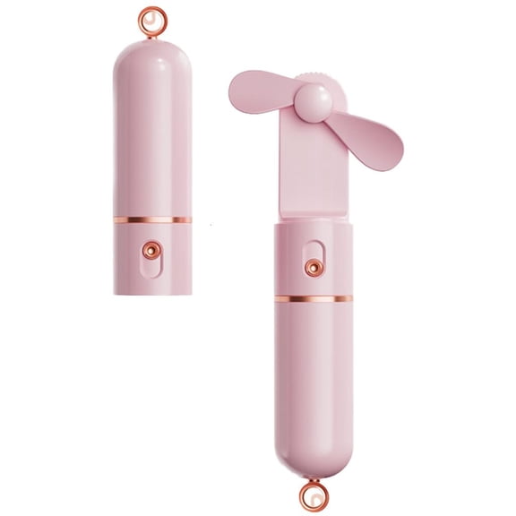 Necvior USB/Battery Power Small Pocket Fan Handheld Fan Strong Airflows Quiet Fan with Power Bank for Women Girl