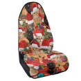 thumbnail image 2 of Chririnla 1 Pack Car Seat Towel Cover, Terry Cloth Seat Cover Easy Install, Compatible with Van Truck Seat Auto Interior, Christmas Cat Santa Print Car Seat Cover, 2 of 5