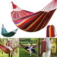 2 Person Camping Hammock Chair Bed Mosquito Net Hanging Swing Tent
