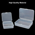 thumbnail image 3 of IBEQUEM 18Pcs Clear Plastic Beads Storage Containers Box with lid, Mixed Sizes Mini Clear Plastic Bead Storage Containers Box Case for Craft Projects, Jewelry, Hardware, Tools, Small Items, 3 of 7