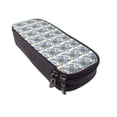 thumbnail image 6 of Lsque Flowers and Butterflies Printed Big Capacity PU Leather Pencil Case Large Pencil Pouch Stationery Pen Bag Pencil Holder for Teen, 6 of 6