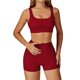 thumbnail image 1 of Conjuntos de entrenamiento for mujer, 2 piezas, sujetador deportivo, camiseta sin mangas, polainas de cintura alta, gimnasio, Yoga, ropa activa, Top de entrenamiento for mujer, 1 of 4