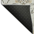 thumbnail image 5 of Addison Rugs Chantille Indoor/Outdoor Traditional Damask Silver Machine Washable Round Rug, 8' x 8', 5 of 8