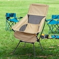 thumbnail image 6 of Colaxi Camping Chair Telescopic Seat Compact Accessories Swing Chair Portable Moon Chair for Cycling Travel Backpacking Beige, 6 of 9