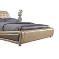 thumbnail image 4 of US Pride Furniture Victoria Leather Platform Bed, Gold, Eastern King, B8047-EK, 4 of 5