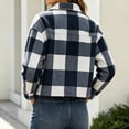 thumbnail image 7 of PiGOGI Womens Long Sleeve Cardigan Coat Button Front Jacket with Turndown Collar and Pockets Casual Soft Outerwear for Daily Wear, 7 of 7
