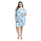 thumbnail image 5 of Pijama tipo camisón Roman Fashion Tallas Extras 02X Azul claro UNI, 5 of 5