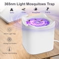 thumbnail image 4 of Lámpara antimosquitos, lámpara eléctrica antimosquitos para exteriores, lámpara antimoscas para interiores, USB, potente trampa para insectos, color blanco, 4 of 5