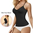 thumbnail image 5 of Irisnaya Women's Shapewear Tops Tummy Control Bodysuit Tank Shaping Camisole Seamless Slimming Body Shaper for Dress Cami Waist Trainer Vest(Black M-L), 5 of 7