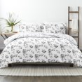 thumbnail image 2 of Home Collection Premium Ultra Soft Edgy Flowers Pattern 3 Piece Reversible Duvet Cover Set, 2 of 6
