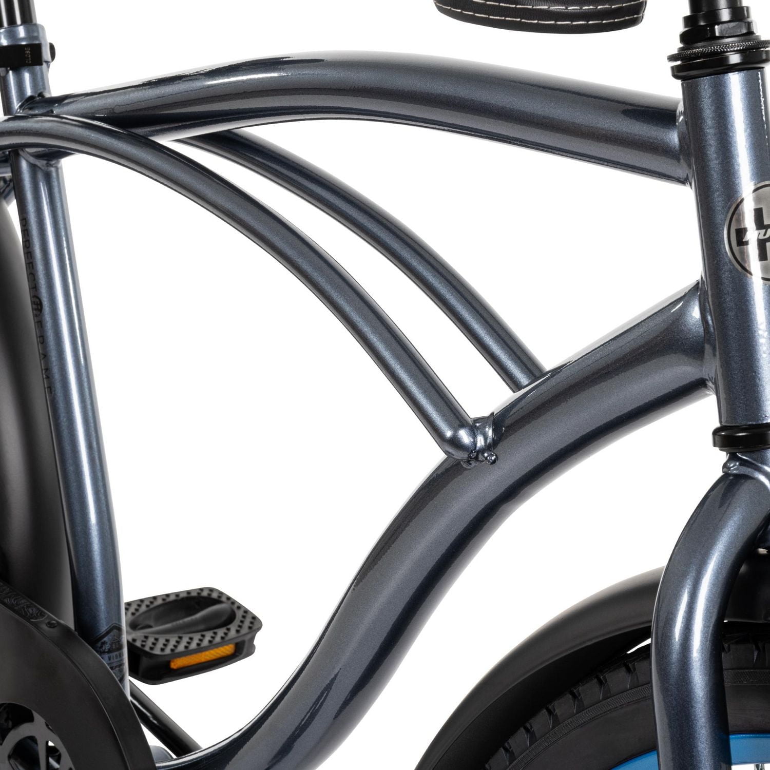 Huffy Men's Good Vibrations 26 in Cruiser Bike, Shiny Grey