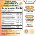 thumbnail image 3 of Daily Electrolyte Replenisher Tablets - 9 Essential Electrolytes and Minerals for Hydration Supplement, Salt Tablet for Runners, Vegan, Sugar-Free, Keto-Friendly, Non-GMO - 60 Tablets (60 Servings), 3 of 11