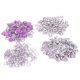 thumbnail image 3 of Juego de 100 sujetadores de costura con botón a presión de latón colorido, con herramienta de instalación, color morado hibisco, 3 of 5