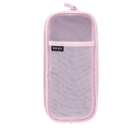 thumbnail image 1 of Grid Mesh Pencil Bag Clear Simple Stationery Organizer Multi-Color Pen Marker Pouch for Adults Office Business, 1 of 5