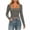 Gray, variant on LIaqionyy Women's Square Neck Shirt Long Sleeve Tees Going out Tops Casual Slim Fall Cropped Layering Top