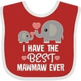 thumbnail image 3 of Inktastic Best Mawmaw Ever Grandchild Boys or Girls Baby Bib, 3 of 4