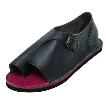 

GNEIKDEING Summer Women s Sandals Retro Buckle-Strap Sandals Flat Bottom Roman Ladies Shoes Gift on Clearance