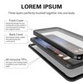 thumbnail image 3 of waterproof Case for Google Pixel 3a - IP68 degree dust and shockproof Protective Cover - black, 3 of 7