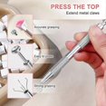 thumbnail image 3 of 100Pcs Nail Art Sponge Gradient, With Metal Clip to Create Nail Art Patterns, 3 of 4