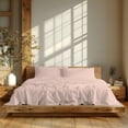 thumbnail image 3 of Color Sense 100% Cotton King  Blush Flannel Sheet Set, Double Brushed and Extra Warm 4-Piece Set, 3 of 9