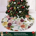 thumbnail image 6 of FMSHPON Boho Floral Pattern Xmas Christmas Tree Skirt Stand Mat for Holiday Party Decoration Indoor Outdoor 36 inches, 6 of 6