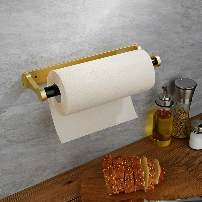 Paper Towel Holder Under Cabinet Wall Mounted Stainless Steel Rack