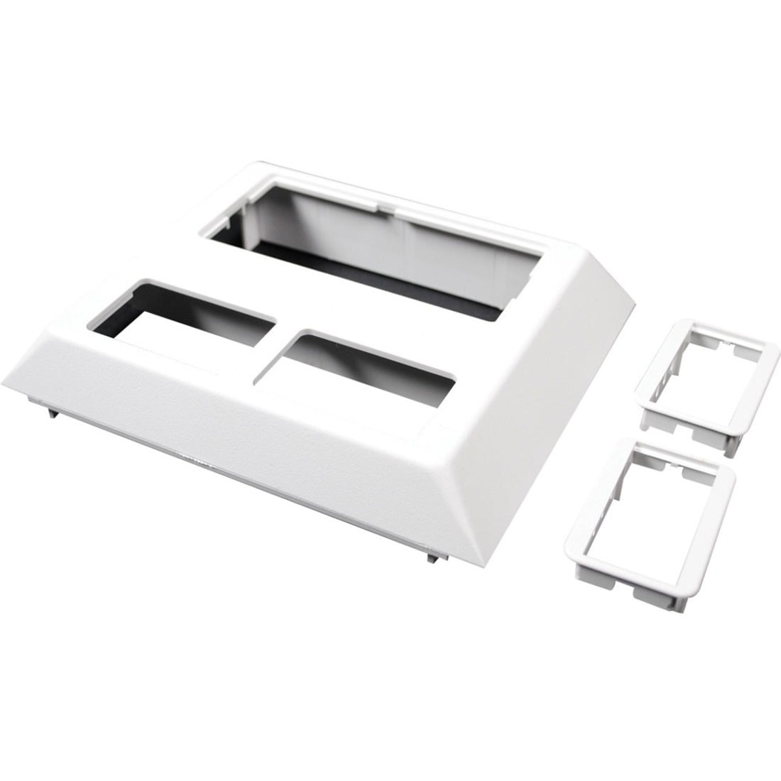 Wiremold Mounting Plate for Cable Raceway, Receptacle, Faceplate