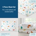 thumbnail image 5 of Wildkin Kids 100% Cotton Sheet Set for Boys and Girls - Toddler (Jurassic Dinosaurs Blue), 5 of 8