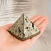 Raw Pyrite Crystal Pyramid – Natural Healing Stone (2 Inch)
