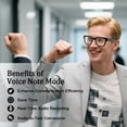 thumbnail image 5 of AI Translation smart Glasses with Real-Time 160-Language Translator, Hands-Free Calling, Music Playback, Physical Color-Changing/Black Options, for Language Learning & Business Use, Ideal Gift, 5 of 10