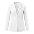 thumbnail image 2 of Vedolay Women's Coat Suit Jackets for Women Fashion 2023 Casual Long Sleeve Open Front Work Blazer Jackets with Pockets,White XL, 2 of 4