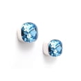 thumbnail image 1 of Aretes Zvezda Cushion color Aquamarine plata .925 poste Zvezda ZAR-CSH12-AQU-P, 1 of 4