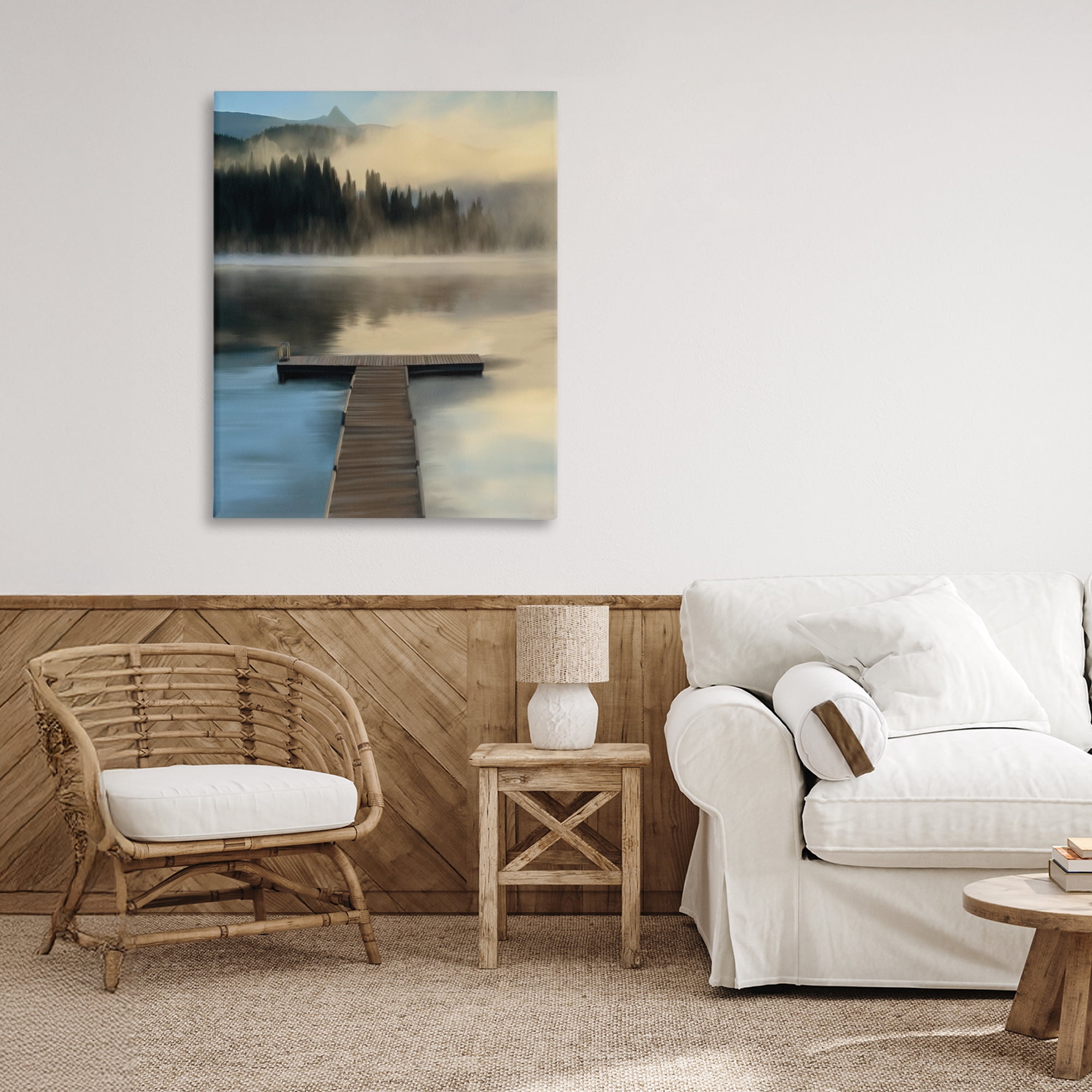 Stupell Industries Reflective Lake At Dusk Canvas Wall Art, design by Renel Peters