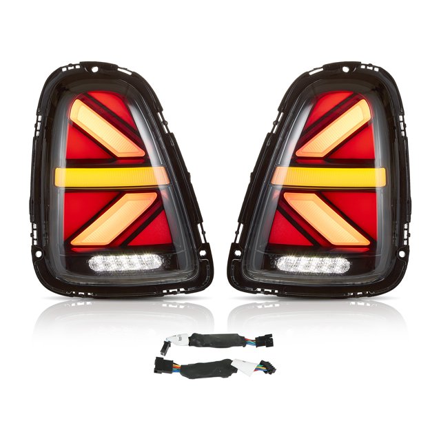 Luces traseras LED dinámicas completas con lente transparente para Cooper R56 R57 R58 R59 JCW 2007-2015