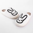 thumbnail image 6 of GHSOHS Cute Bunny House Slippers for Women Indoor Outdoor Warm Flat Bottom Home Shoes Kawaii Rabbit Cartoon Comfy Soft Fuzzy Slippers, 6 of 9