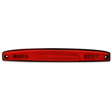 Truck Parking 3d for 2003 to 2006 Dodge Ram Truck Red Housing 3D LED Bar Rear Center Tailgate Lamp Brake Light 04 05 ()