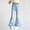 Blue, variant on NAISIBABY Girls Flare Leg Jeans, Stretch High Waisted with Pockets Pearls Cute Fashion Denim Pants Blue Size 10-12