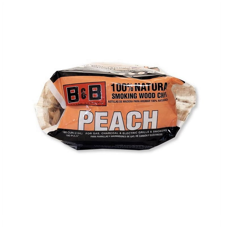 B B Charcoal 8069213 180 cu All Natural Peach Wood Smoking