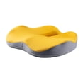 thumbnail image 1 of Cojín de espuma viscoelástica para asiento, cojín para silla de escritorio, almohadilla para glúteos para mujer, cojín para silla de oficina, almohada Amarillo Gris Claro, 1 of 8