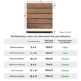 thumbnail image 7 of Renwick 12 x 12''(11 Pcs)Patio Pavers Interlocking Wood Tiles Wood Flooring Tiles Indoor & Outdoor for Deck Poolside, 7 of 7