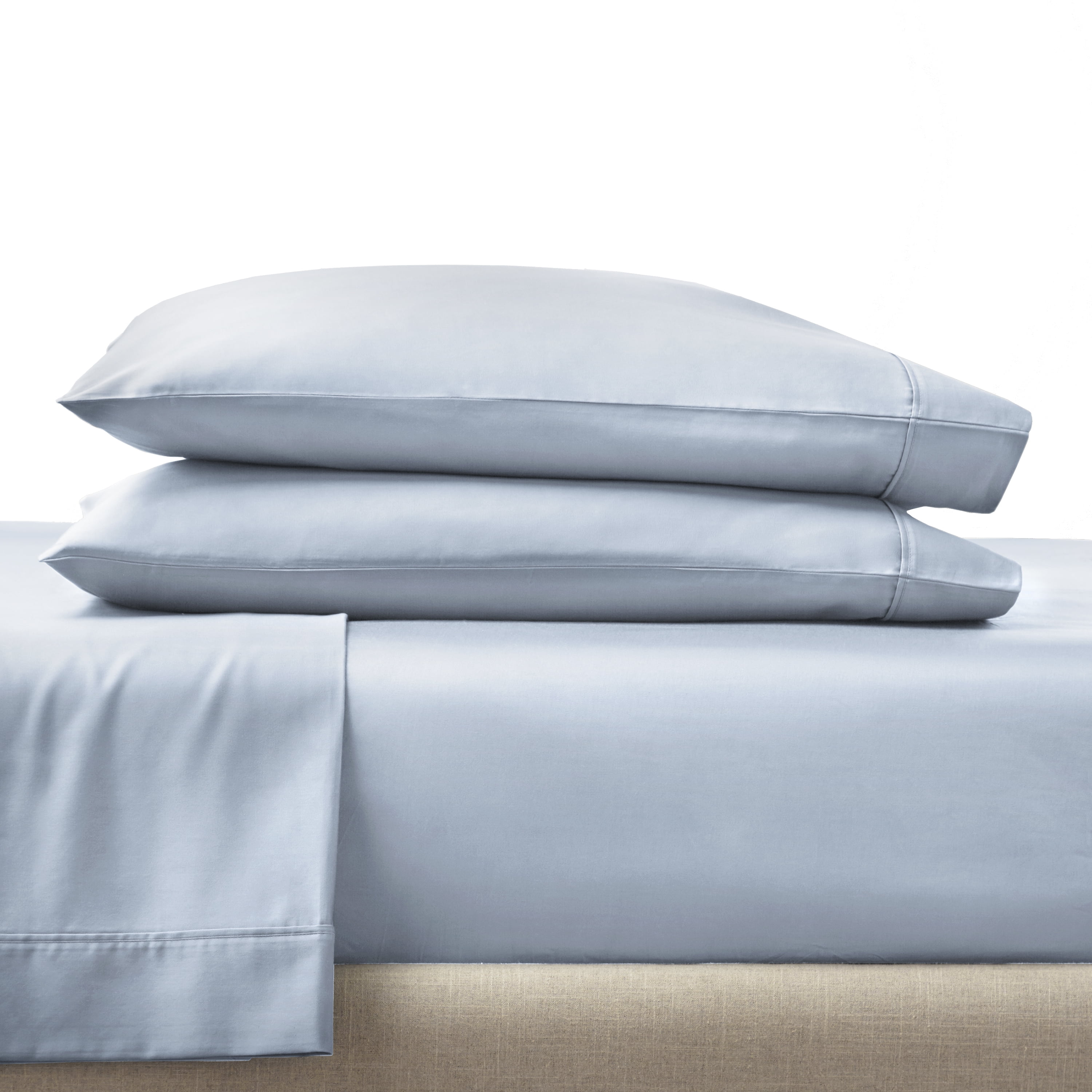 Better Homes & Gardens 3-Piece 300 Thread Count Blue Water Cotton Sateen Bed Sheet Set, Twin