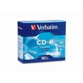 thumbnail image 2 of Verbatim 94935 700 MB/80 min 52x CD-R Recordable Discs in Slim Jewel Case - Silver (10/Pack), 2 of 2