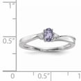 thumbnail image 2 of 925 Sterling Silver Created Alexandrite Diamond Birthstone Ring June Gemstone, 2 of 6