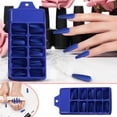 thumbnail image 2 of 100 Extra Long Coffin Nails Solid Color Full Cover Nail Tips For Women Girls Manicure, 2 of 7