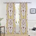 thumbnail image 6 of Coolnut Ethnic Animal Thickened Blackout Curtain 84 Inches, Perforated Window Curtains for Bedroom Living Room Stylish Thermal Insulated Curtains, 1 Pack Home Decor, 6 of 7