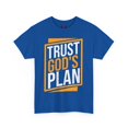 thumbnail image 3 of DJH Apparel | Trust God's Plan Christian Unisex Cotton T-shirt, 3 of 4