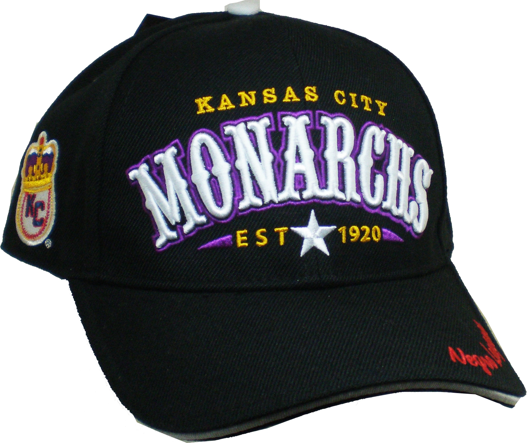 Big Boy Kansas City Monarchs Legends S2 Mens Baseball Cap [Black